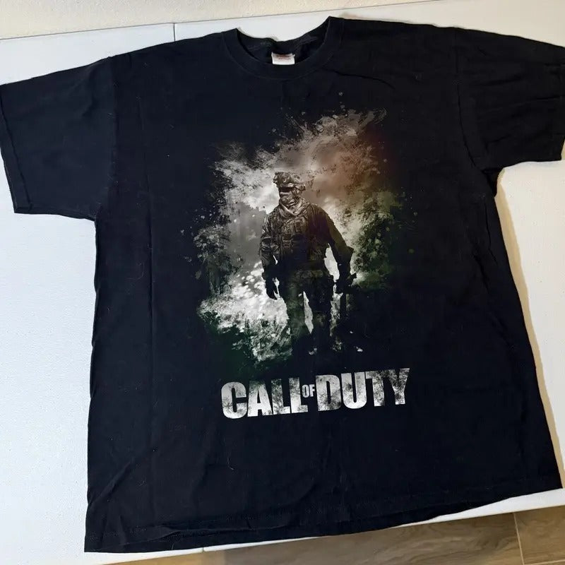 Vintage Call Of Duty T-shirt All Color All Size All Color Menswear Cotton Top Hoodie, Sweatshirt | GrindPrints.com