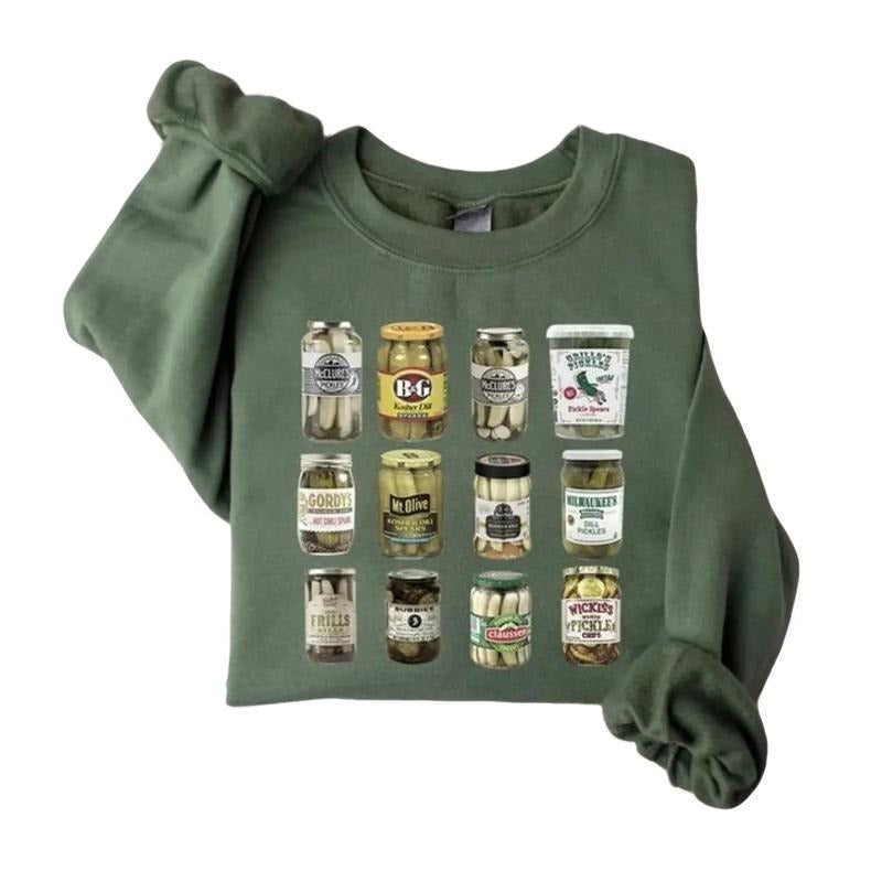 Vintage Canned Pickles Sweatshirt, T-Shirt, Hoodie | GrindPrints.com