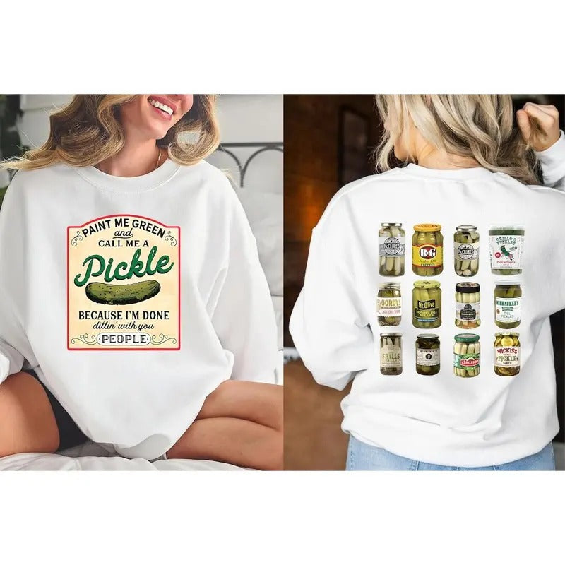 Vintage Canned Pickles sweatshirt T-Shirts, Hoodie | GrindPrints.com