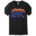 Vintage Chicago Illinois Skyline Graphic T-Shirt - Men's Short Sleeve Funny Pattern Collection