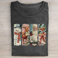 Vintage Christmas Graphic Tee - Santa Claus - Reindeer - Snowman - Christmas Gifts - Cute Winter Shirt - Christian...