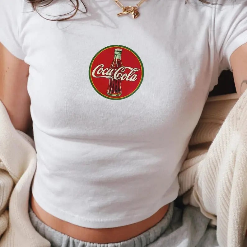 Vintage Cola Shirt, Retro Logo, Graphic Tees, Women Graphic T-Shirt, Aesthetic, Trendy Shirt, Coke Women Shirt Hoodie,...