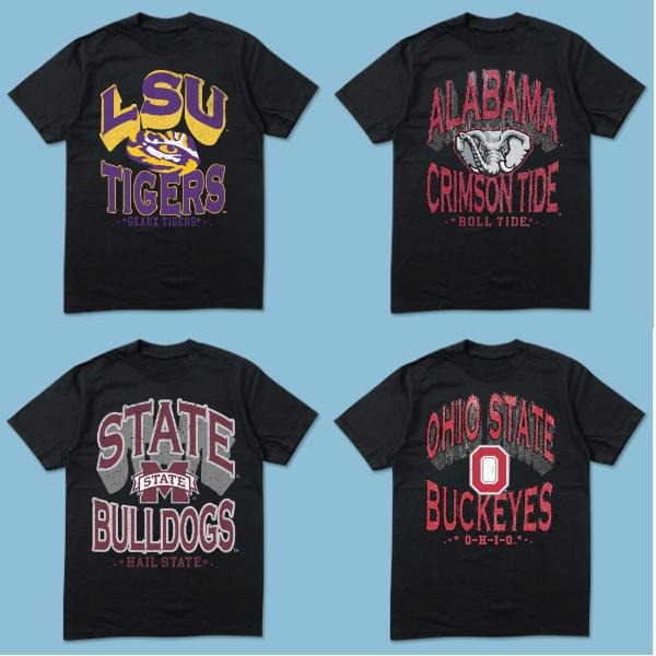 Vintage College NCAA T-Shirt All Team Unisex Crewneck, Retro Football Fan Apparel, Unisex Gift for Men Women Sports...
