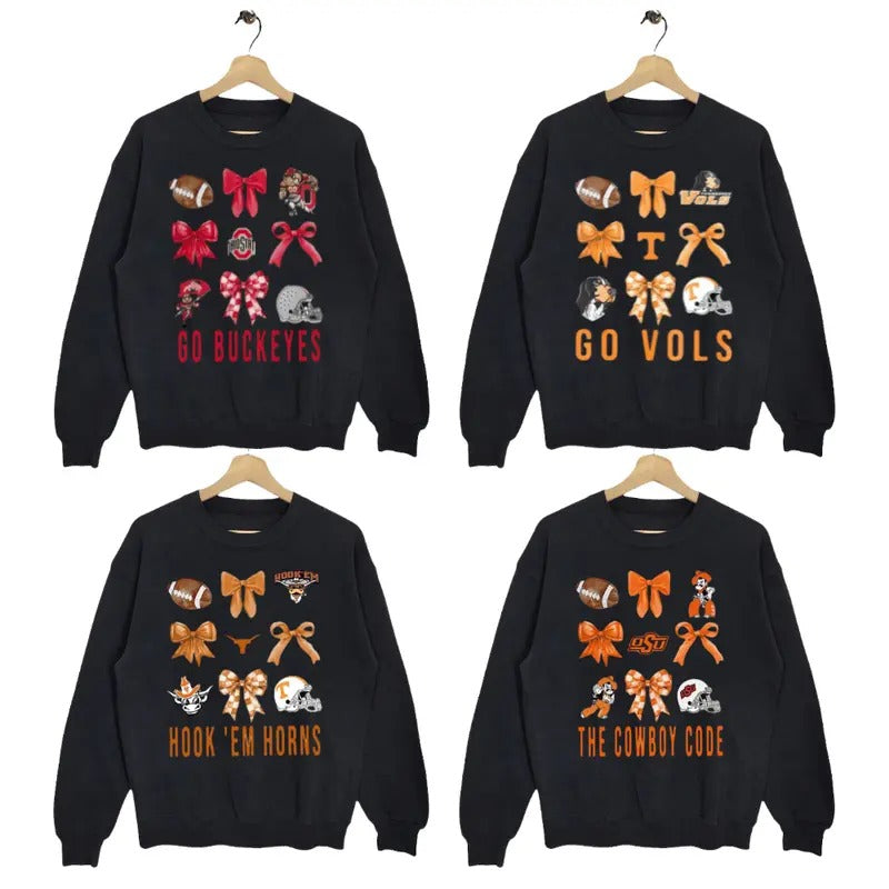 Vintage Coquette NCAA Football Sweatshirt