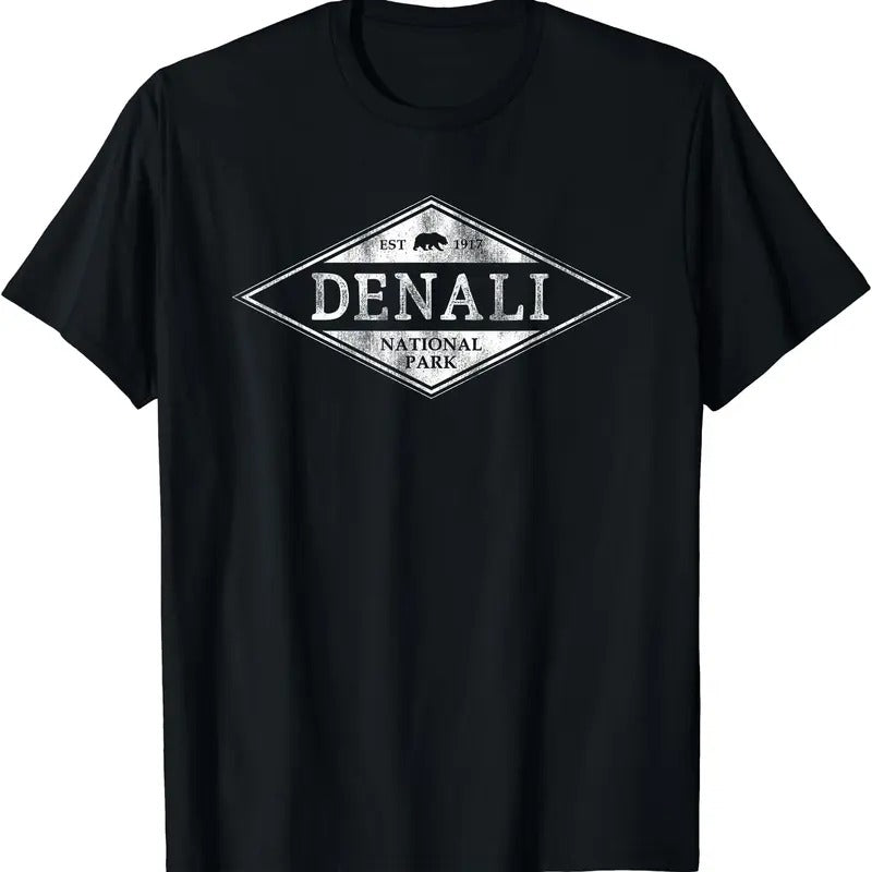 Vintage Denali National Park Shirt Alaska Mens Womens T-Shirt Hoodie, Sweatshirt | GrindPrints.com