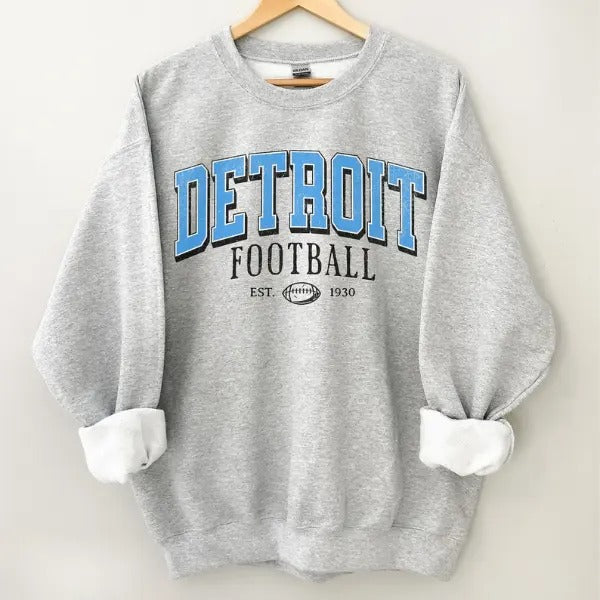 Vintage Detroit Football Football Game Day Detroit Football Shirt T-Shirts, Hoodie, Sweatshirt