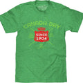 Vintage Faded Canada Dry Ginger Ale T-Shirt - Heather Kelly Green Hoodie, Sweatshirt | GrindPrints.com