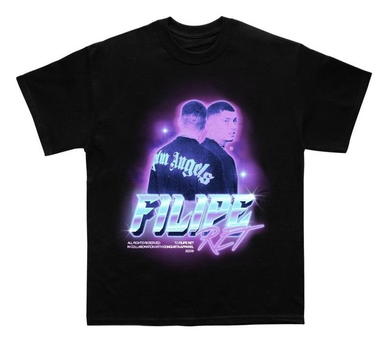 Vintage Filipe Ret Wave Graphic Bootleg T-Shirt Hoodie, Sweatshirt | GrindPrints.com