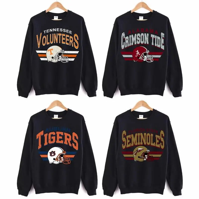 Vintage Football NCAA Vintage All Teams NCAA Black Classic Sport Football Fan Sport. Cotton Vintage T-Shirts, Hoodie, Sweatshirt