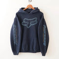 Vintage Fox Racing Motocross Distressed Faded Navy Blue Hoodie Fitsv, Fox Racing Unisex Shirt, Perfect for Moto Fans Top...