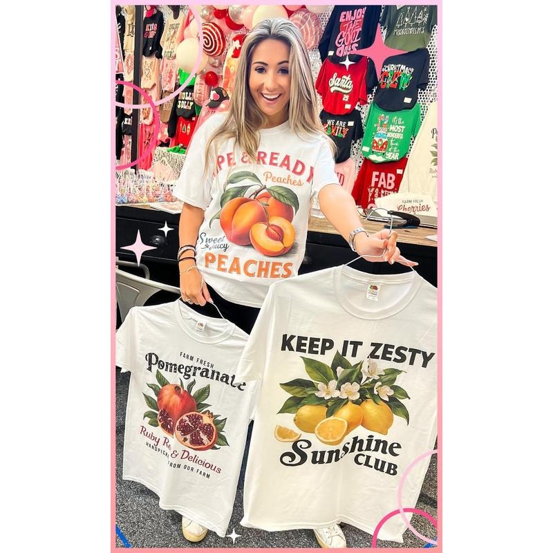 Vintage Fruit Graphic T-Shirt Hoodie, Sweatshirt | GrindPrints.com