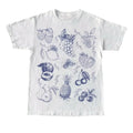Vintage Fruits And Berries 90s Tattoo Tshirt, Retro Fruit Lovers Cute Shirt, Nature Food Shirt, Cherry Unisex Y2k Relaxed...