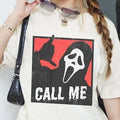 Vintage Ghost Face Shirt | Scream Movie Shirt | Horror Halloween Shirt | Halloween Scary Movie Shirt | Halloween Party...