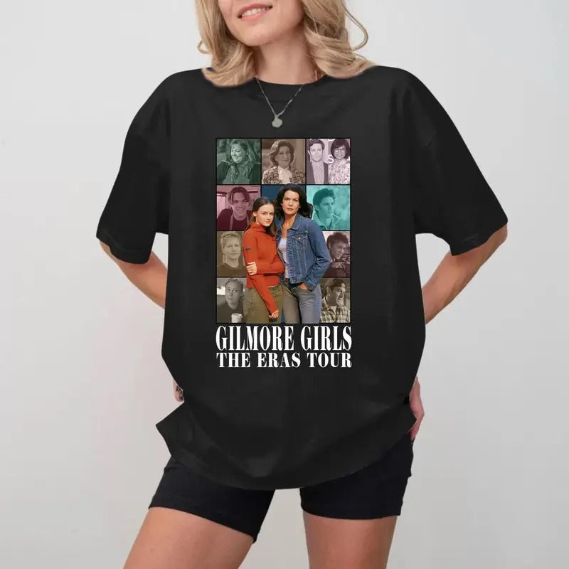 Vintage Gilmore Girl Eras Tour T-Shirt, Gilmore Girl T-Shirt, Stars Hollows Gilmore Girl T-Shirt, Gilmore Girl Tv Show...
