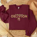 Vintage Gold Oblivion Embroidered Shirt, The Perfect Fantasy RPG Embroidered Sweatshirt, Gaming Embroidered Shirt, Elder...