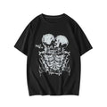 Vintage Goth Men Skeleton Print Y2k Graphic Tee, Sweatshirt, Hoodie Gift For Women Top Womenswear Underwear Cotton...