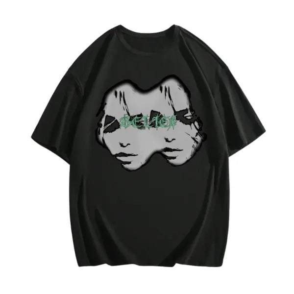 Vintage Goth Men's Letter And Faces Graphic Tee, Sweatshirt, Hoodie Gift For Women Top Womenswear Underwear Cotton...