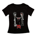 Vintage Gothic Emo Girl Baby Tee, Summer Top 90s, Y2k Top Women Streetwear, Grunge 2000s, Women Fitted T-Shirt, Casual...
