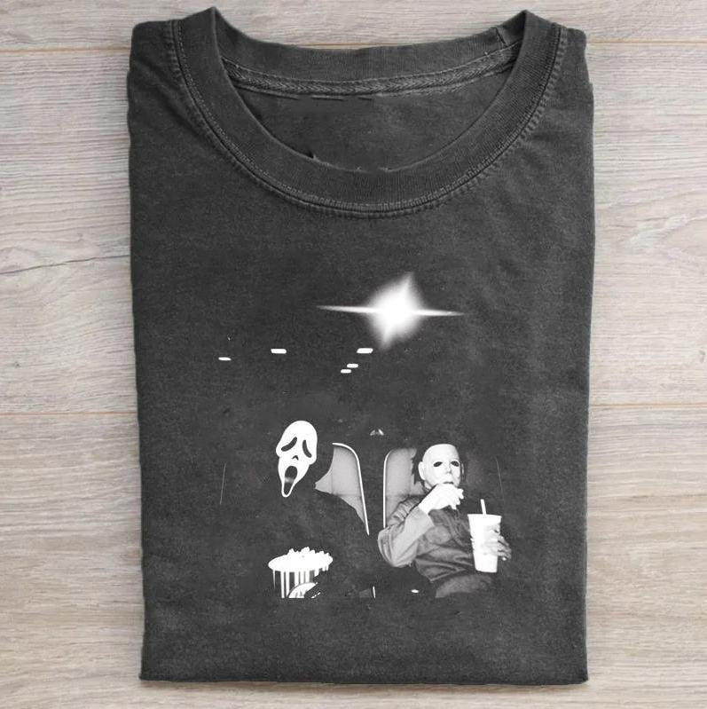 Vintage Halloween Graphic T-shirt Crewneck Crewneck Tropical Human Menswear Top Hoodie, Sweatshirt | GrindPrints.com