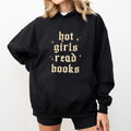Vintage Hot Girls Read Books Hoodie, Retro Bookish Graphic Hoodies, Reading Lover Hoodie, Good Girl Clothing, Gift For...