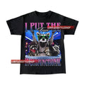 Vintage I Put The Fun In Dysfunctional T-Shirt, Unisex Man and Women Graphic Tee, Raccoon Meme Shirt, Funny T Shirt...