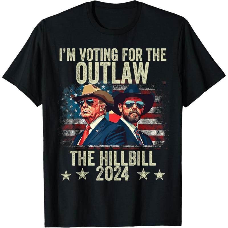 Vintage I'm Voting For The Outlaw And The Hillbilly 2024 T-Shirt made in usa Hoodie, Sweatshirt | GrindPrints.com