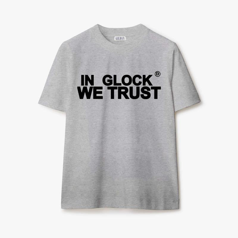 Vintage In Glock We Trust Y2k 90s Hip - Hop Shirt-Unisex Shirt - Classic Menswear