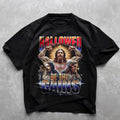 Vintage Jesus Graphic T-shirt, Hallowed Be Thy Gains Funny Gym Shirt, Graphic Tee Gift For BoyfrIend Girlfriend Hoodie,...