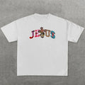 Vintage Jesus Words Graphic Cotton T-Shirt Hoodie, Sweatshirt | GrindPrints.com