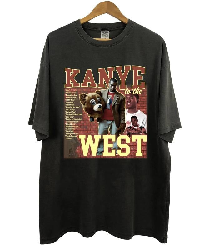 Vintage Kan-ye Westt College Dropout Tee, Reaper Kan-ye Tour Shirt Hoodie, Sweatshirt | GrindPrints.com