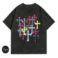 Vintage Live in the Moment Cross Graphic Tees, Crew Neck, Size S- 3XL, Menswear Top, Womenswear Top Underwear Streetwear...