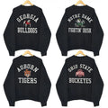 Vintage Logo College Football Black Tshirt Crewneck Sweatshirt, Vintage Football Sweatshirt, Vintage Graphic Crewnecks,...