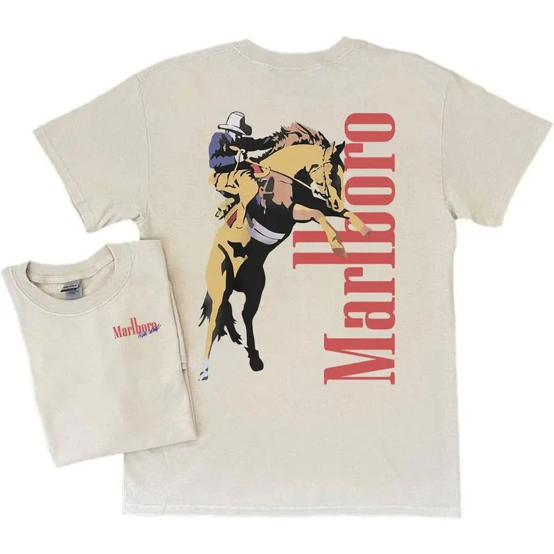 Vintage Marlboro 2 side print T-shirt, Unisex shirt, trending shirt, summer tee Hoodie, Sweatshirt | GrindPrints.com