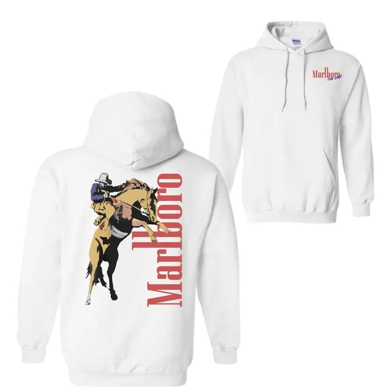 Vintage Marlboro Cowboy Wild West Hoodie, Unisex Shirt, For Men, For Women Sweatshirt | GrindPrints.com