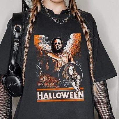 Vintage Michael Myers Tee | Michael Myers Shirt | Horror Halloween Shirt | Halloween End Shirt | Serial Killer Shirt |...