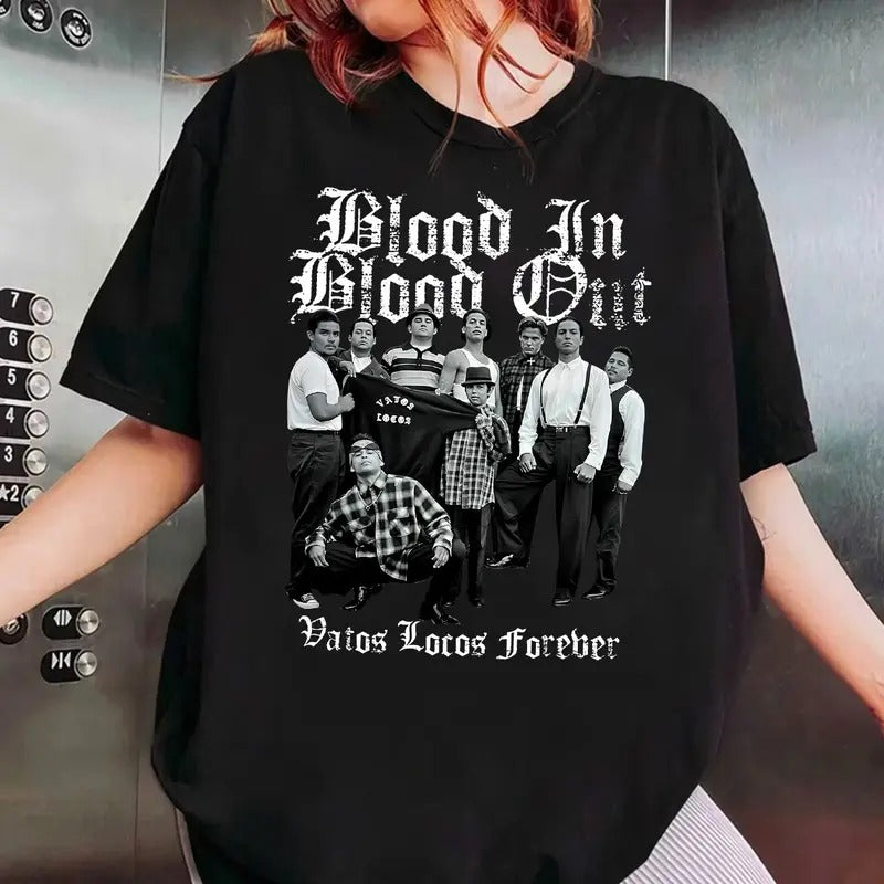 Vintage Movie Shirt Old Movie Shirt Movie Shirt Vatos Locos Shirt Blood Blood Out Shirt T-Shirts, Hoodie, Sweatshirt
