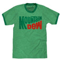 Vintage Mt Dew Ringer T-Shirt - Green Hoodie, Sweatshirt | GrindPrints.com