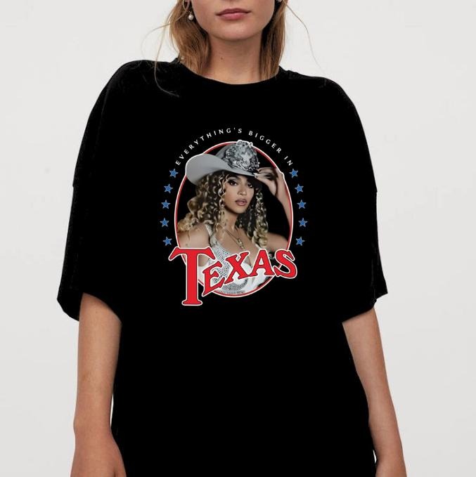 Vintage Music Everything's Bigger In Texas H-Town Shirt Hoodie, Sweatshirt | GrindPrints.com