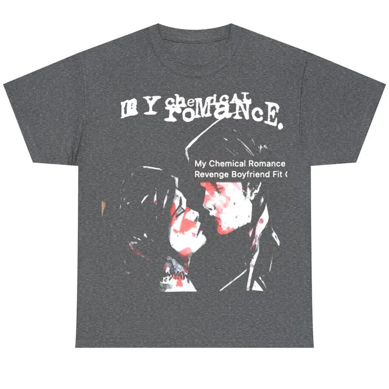 Vintage My Chemical Romance Three Cheers For Sweet Revenge Boyfriend Fit Girls Tour T-Shirt, Retro Rock Band Tee,...