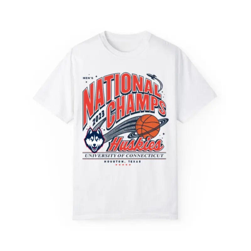 Vintage NCAA National Champs 2023 Huskies T Shirt Top Classic Menswear Hoodie, Sweatshirt | GrindPrints.com