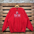 Vintage Ncaa Ohio State Sweatshirt Ohio State Pullover Sweater Ohio State Crewneck Jumper Ohio State Embroidery Logo Red...