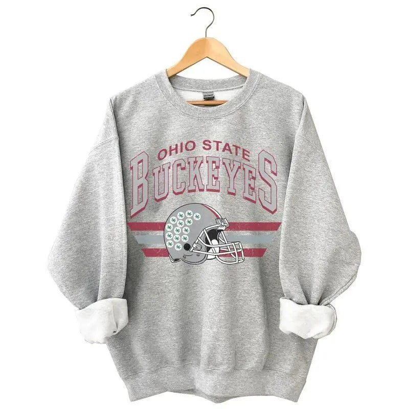Vintage Ohio State Sweatshirt Football Shirt Sweatshirt Hoodie | GrindPrints.com