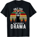 Vintage Only you can prevent drama Llama T-Shirt Made in USA Hoodie, Sweatshirt | GrindPrints.com