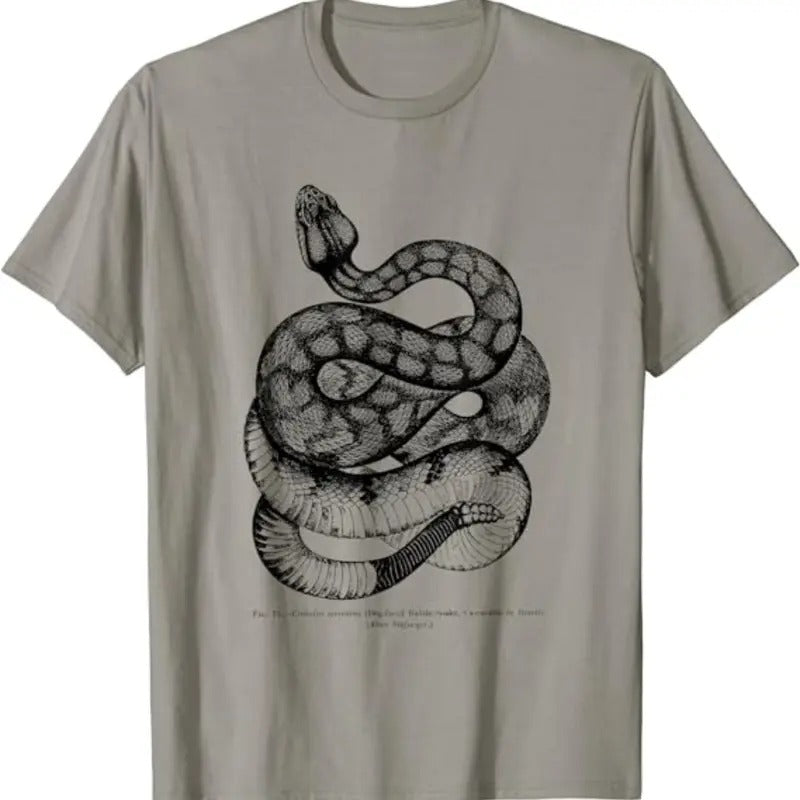 Vintage Ophiology South American Rattle Snake Tee T-shirt Menswear Top Underwear Tshirt Hoodie, Sweatshirt | GrindPrints.com