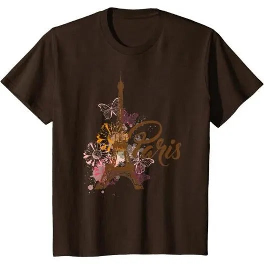 Vintage Paris Tshirt I Love Travel Wanderlust Eiffel Tower T-Shirt Made in USA Hoodie, Sweatshirt | GrindPrints.com