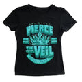 Vintage Pierce The Veil Baby Tee, Gothic Punk Baby Tee, Y2k Top Women Streetwear, Women Fitted T-Shirt, Gothic Emo Girl...