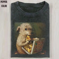 Vintage Pizz Lover Funny Dog Meme Streetwear T-Shirts, Hoodie, Sweatshirt
