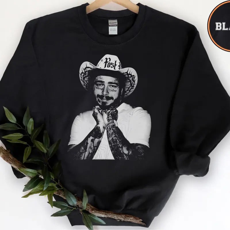 Vintage Post Mallone Sweatshirt, Posty Rapper Shirt, Country Music Sweatshirt, Wallen Sweater, Morgan Festival Sweater,...