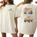Vintage Retro Ford Bronco T-Shirt, The Car National Park Graphic 2-Sided Shirt, Comfy Clothing, Printed Women's Top,...