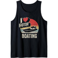 Vintage Retro I Love Motor Boating Funny Boater Tank Top made in usa T-Shirts, Hoodie, Sweatshirt | GrindPrints.com